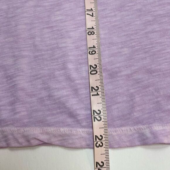 Veronica Beard Akeela Flutter Sleeve T-shirt Heathered Lavender Size Large - Picture 6 of 10